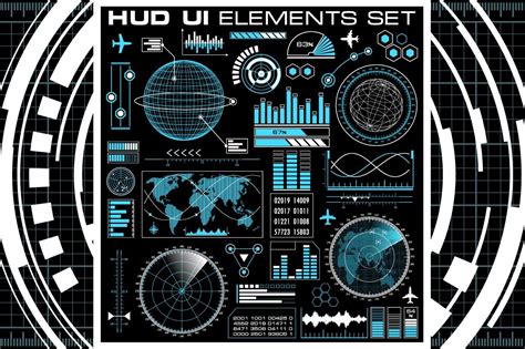 Hud User Interface Elements Set By Msa Graphics