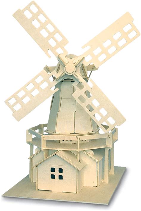 quay windmill woodcraft construction kit fsc toptoy