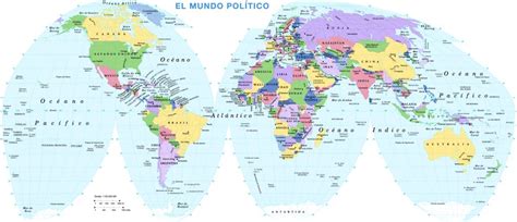 Continental Arrestar Mentalmente Mapa Del Mundo Politico Grande