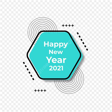 New Year Greeting Design 2021 In Transparent Background 2021 Abstract