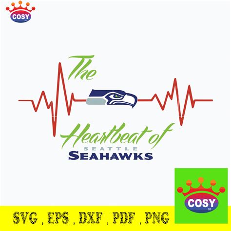 The Heart Beat Of Seattle Seahawks Svg Seattle Seahawks Svg