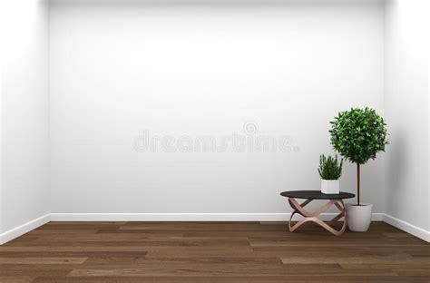 Work from anywhere zoom background images. Living Room Interior ,plants Wooden On Wall Background. 3D ...