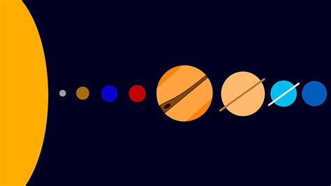 Solar System Minimal Minimal Solar System Hd Wallpaper Pxfuel