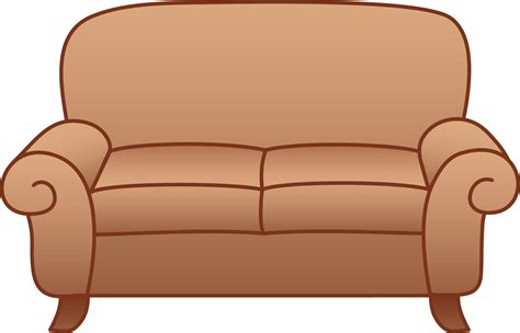 Beige Living Room Sofa Free Clip Art