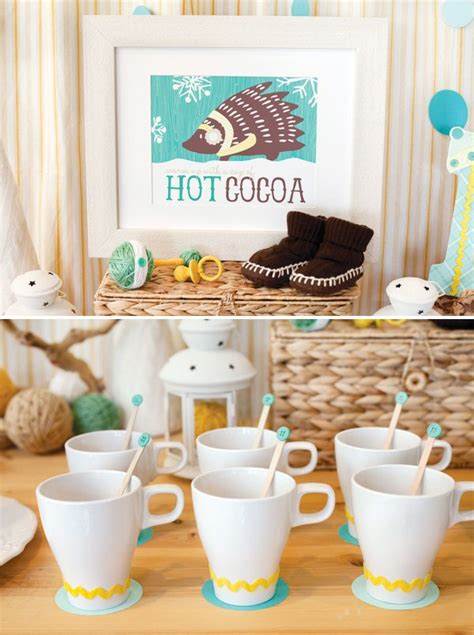 Download Image Of Winter Hot Cocoa Baby Shower Favors Beeshower