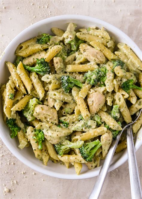 Pesto Chicken And Broccoli Pasta Gimme Delicious