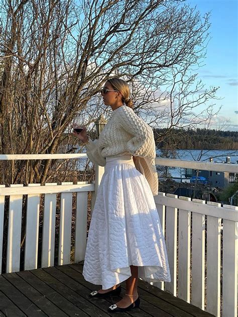 9 Cool Ways To Wear Maxi Skirts And Dresses This Winter Who What Wear Uk