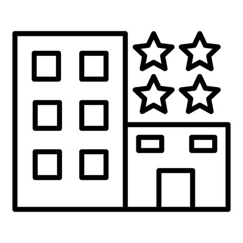 4 Star Hotel Icon Style 21269344 Vector Art At Vecteezy