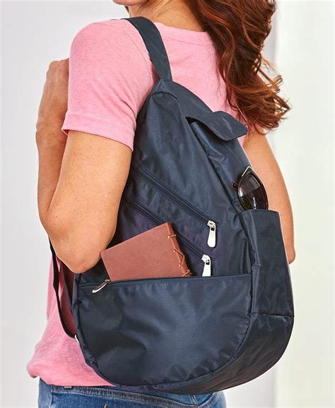 Womens Backpack Purse Multiple Pockets Rfid Blocking Sling Fits 10