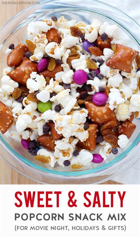 Sweet And Salty Popcorn Snack Mix The Rising Spoon