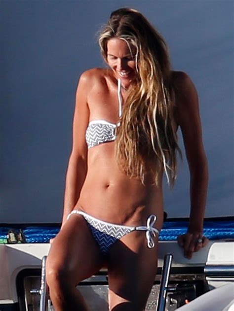 Elle Macpherson In Bikini At A Yacht In Sardinia Hawtcelebs