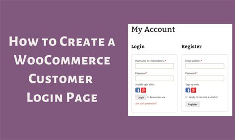 Create Separate Woocommerce Login And Registration Pages Along With