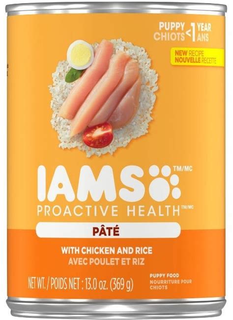 Check spelling or type a new query. Iams ProActive Health Puppy Chicken and Rice Pate Canned ...