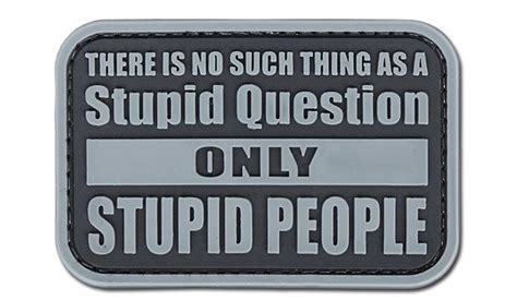 4TAC PVC Patch No Stupid Questions Black Best Price Check