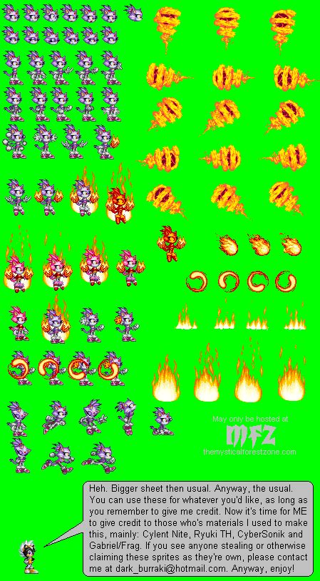 Custom Edited Sonic The Hedgehog Customs Blaze The Spriters