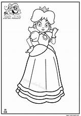 Coloring Arcade Mario Super Getcolorings Princess sketch template