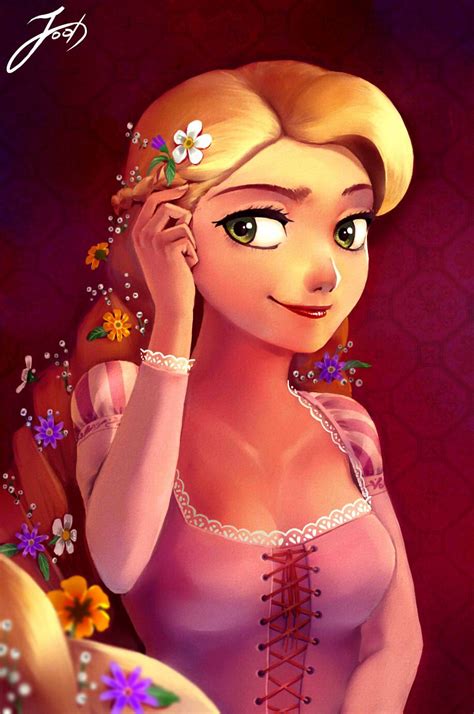 Beautiful Digital Art Girl Rapunzel Drawing Disney Fan Art The Best