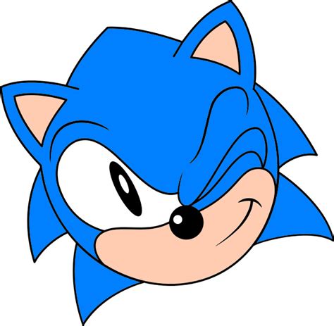 Fileclassic Sonic Winksvg Sonic Retro Sonic Sonic Birthday