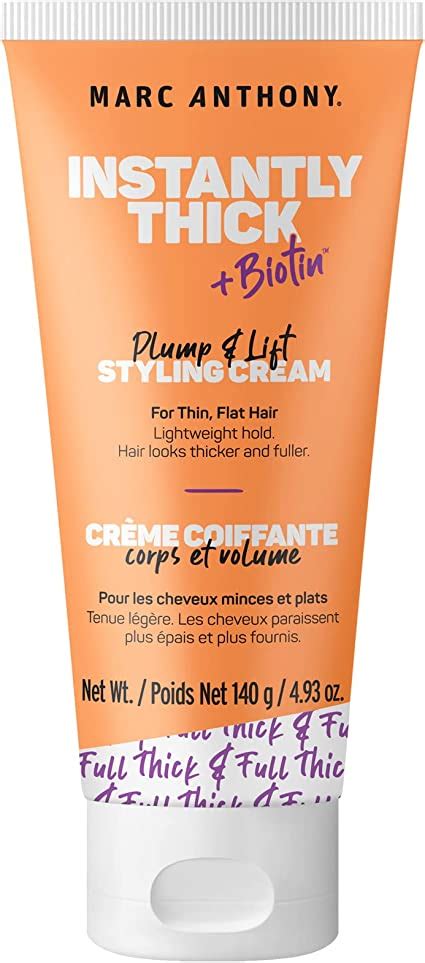 Marc Anthony Instantly Thick Biotin Styling Cream Biotin And Vitamin E