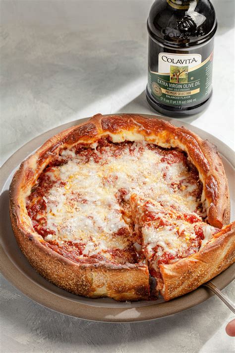 Deep Dish Chicago Pizza Colavita Recipes