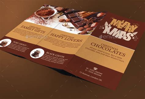 christmas chocolates brochure template  blogankids graphicriver