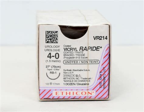 Vicryl Rapide 4 0 Suture 27 70cm Taper Rb 1 1dz New Sealed Vr214