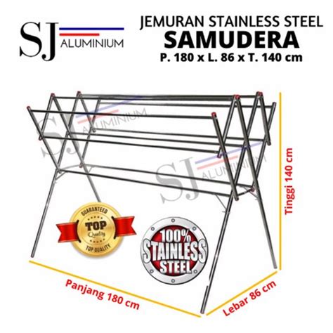 Jual Jemuran Baju Pakaian Stainless Steel Samudera Cm Bina Karya