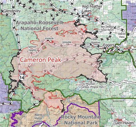 Cameron Peak Fire Perimeter Map