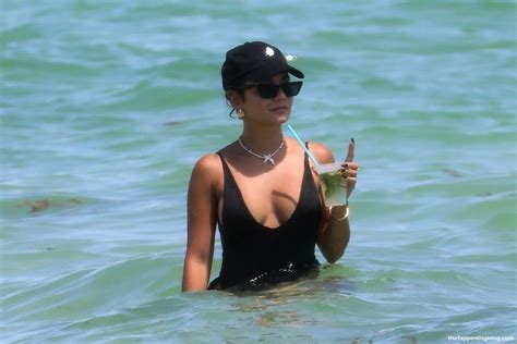 Vanessa Hudgens Shows Off Her Sensational Curves In A Black One Piece Swimsuit 79 Photos The