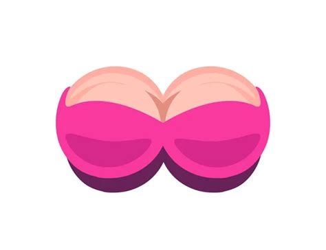 sexy boobs isolated white vector icon red bra femaly breast stock vector image by ©moodbringer