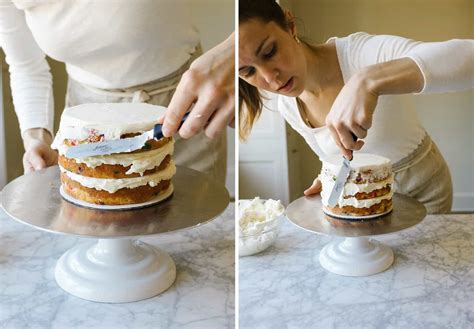 you need to know how to stack a layer cake wood and spoon