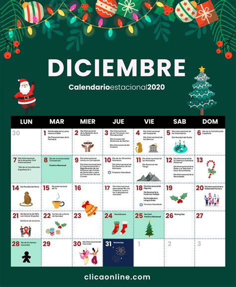 Calendario Diciembre 2020 Especial Campañas De Navidad 2020 Marketing