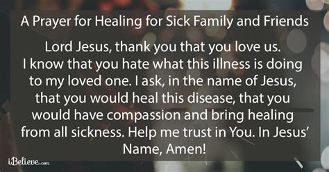 Healing Prayers For The Sick Powerful Words To Pray