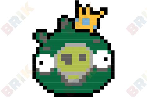 King Pig Pixel Art Brik