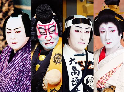 Various Kabuki Theatre Characters Photographs Kabuki Theatre Masks