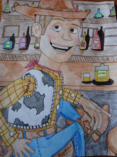Woody Drinking Whiskey By Spidyphan2 On Deviantart
