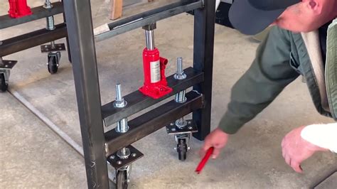 Custom Welding Table With Retractable Casters Youtube