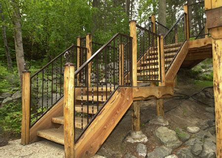 2 2x4 rails, 4 line brackets, 14 balusters, 28 baluster line connectors, 1 support block, and 1 instruction. High Quality Outdoor Metal Stair Railing #10 Outdoor Wood Stair Railing | Newsonair.org