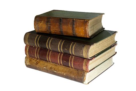 A Stack Of Old Books Isolated Stock Photo Download Image Now Istock