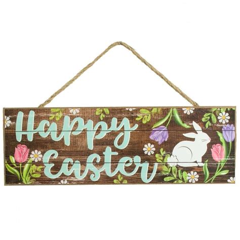 15 Wooden Sign Happy Easter Bunny Happy Easter Bunny Easter Wood