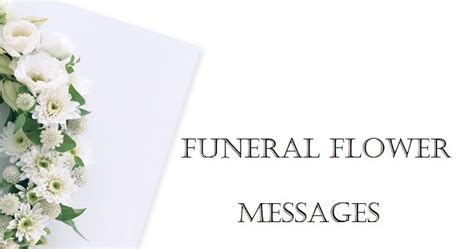 Funeral Flower Messages What To Write On Funeral Flower Card