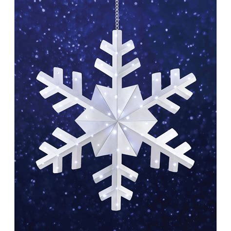15 Best Ideas Outdoor Hanging Snowflake Lights