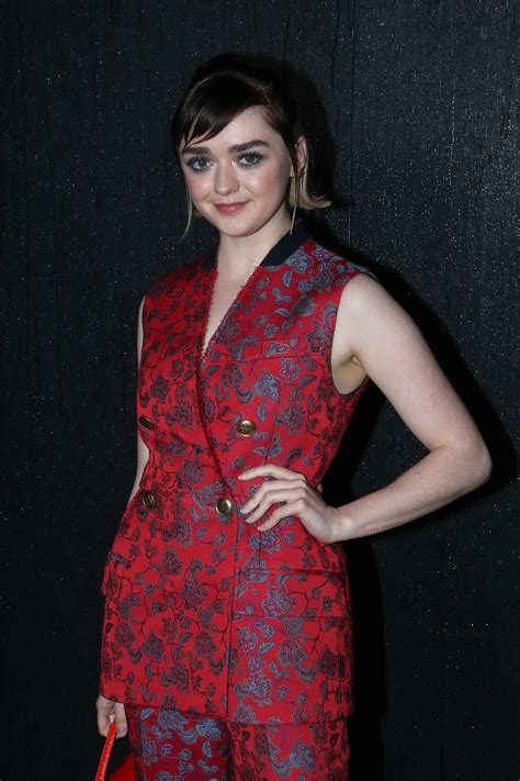 Maisie Williams Attends The Givenchy Show F W 2020 During Paris