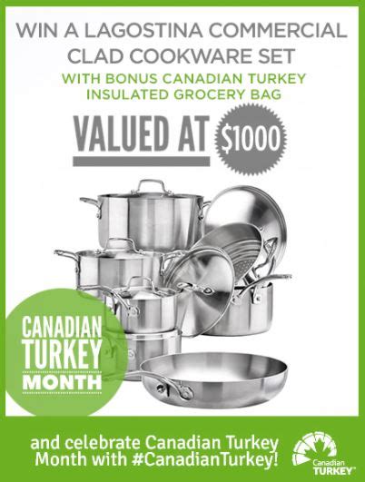 turkey canadian cookware win month valued giveaway 1000 contest