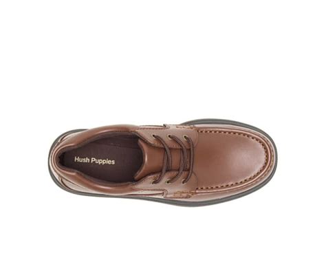Hush Puppies Mens Gus Lace Shoe Tan Leather
