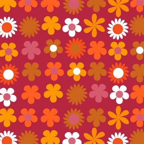 Floral Retro 70s Background Free Stock Photo Public Domain Pictures