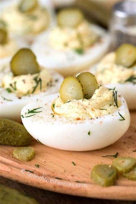Dill Pickle Deviled Eggs Spend With Pennies