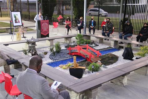 Sato Academy Dedicates Memorial Garden To Its Namesake Long Beachs