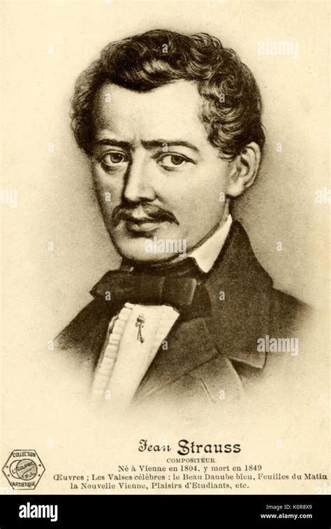 Johann Strauss I père Compositeur autrichien d orchestre et violoniste Photo Stock