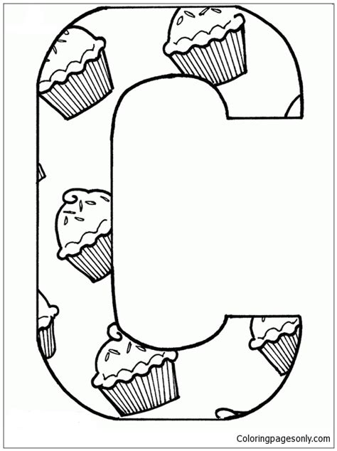 Letter C Images Coloring Page Free Printable Coloring Pages